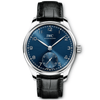 IWC Schaffhausen Portugieser 40mm Blue Sunray Dial Men's Automatic Strap Watch - Berry's Jewellers