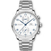 IWC Schaffhausen Portugieser 41mm Silver/Blue Dial Men's Chronograph Bracelet Watch - Berry's Jewellers