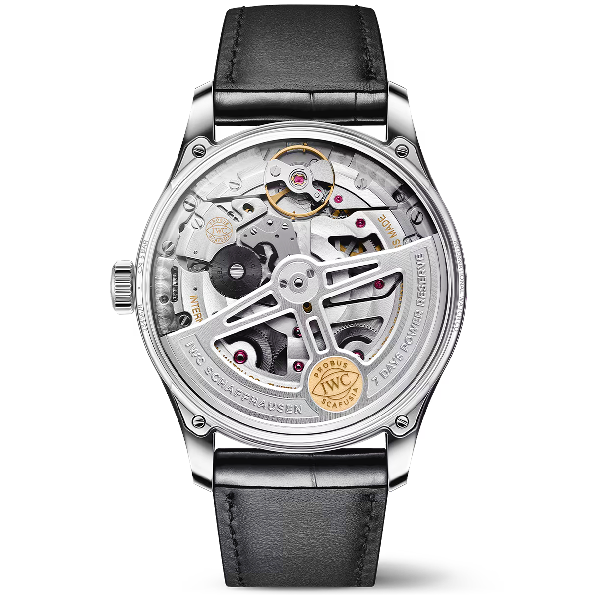 IWC Schaffhausen Portugieser 'Silver Moon' 42mm Automatic Strap Watch - Berry's Jewellers