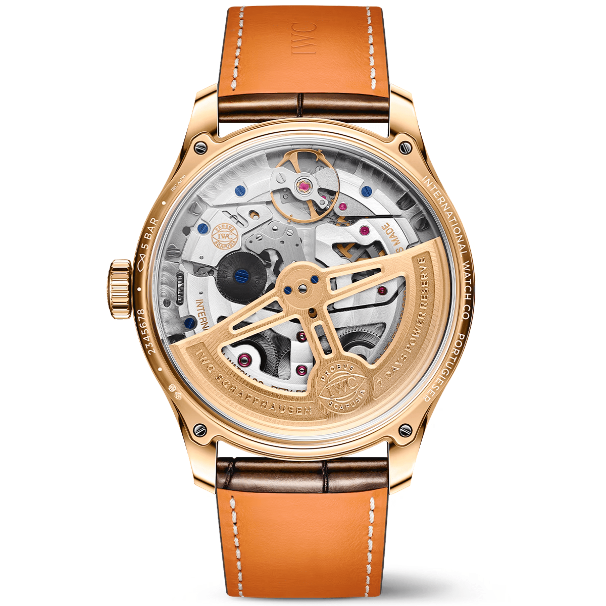 IWC Schaffhausen Portugieser 'Silver Moon' Perpetual Calendar 44mm 18ct Yellow Gold Watch - Berry's Jewellers