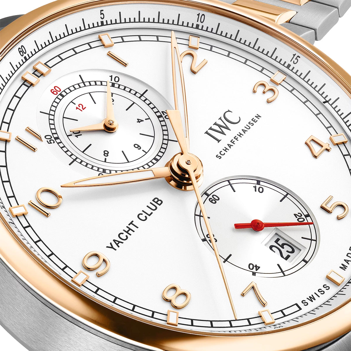 IWC Schaffhausen Portugieser Yacht Club 44mm Silver/Gold Dial Bracelet Watch - Berry's Jewellers