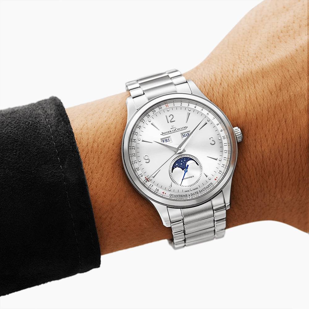 Jaeger-LeCoultre Master Control Calendar Silver Dial 40mm Automatic Bracelet Watch - Berry's Jewellers