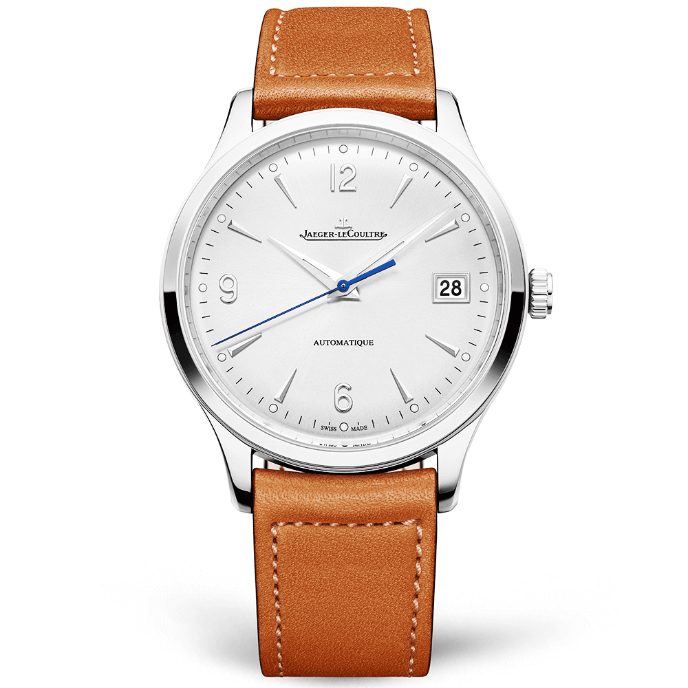 Jaeger-LeCoultre Master Control Date Silver Dial 40mm Automatic Men's Leather Strap Watch - Berry's Jewellers