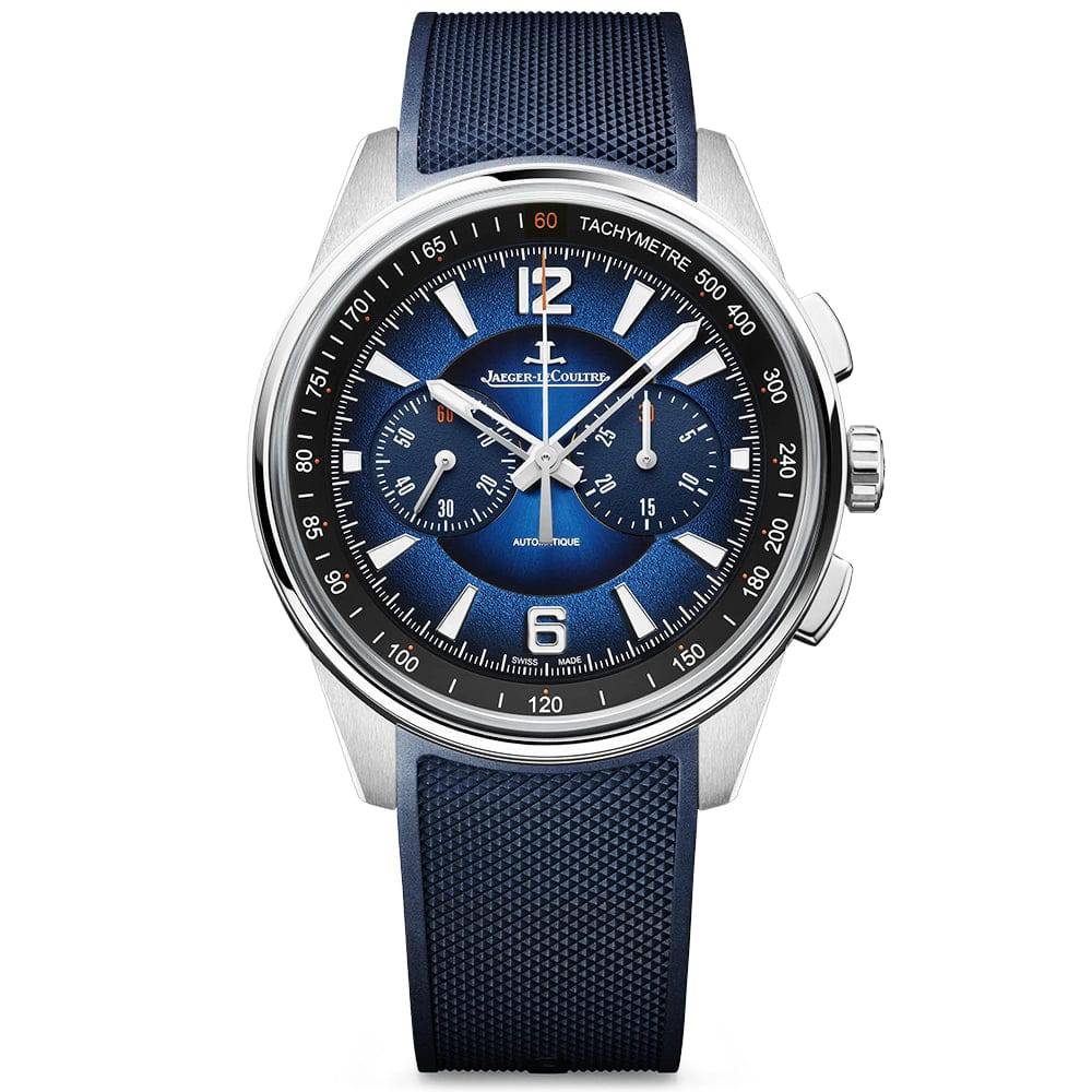 Jaeger-LeCoultre Polaris Chronograph 42mm Blue Sunburst Dial Men's Watch - Berry's Jewellers