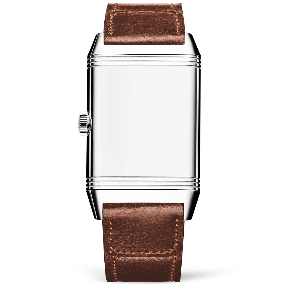 Jaeger-LeCoultre Reverso Classic Large Silver Dial & Brown Leather Strap Watch - Berry's Jewellers