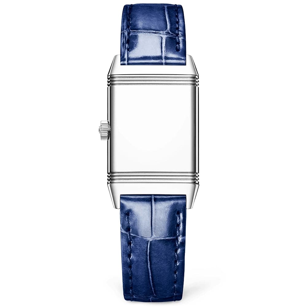 Reverso Classic Small Silver Dial Ladies Manual-Wind Strap Watch