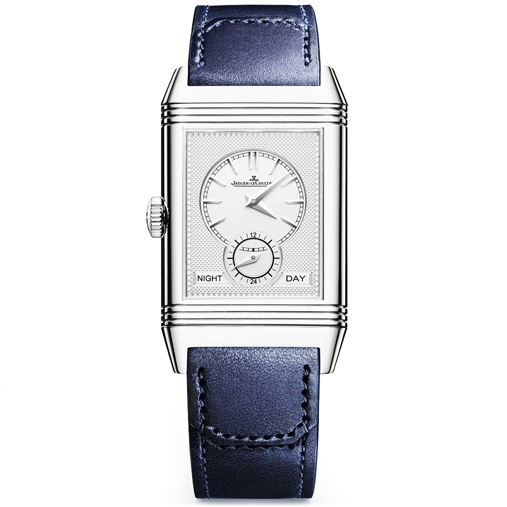 Reverso Tribute Duoface Small Seconds Blue Sunray Dial Watch