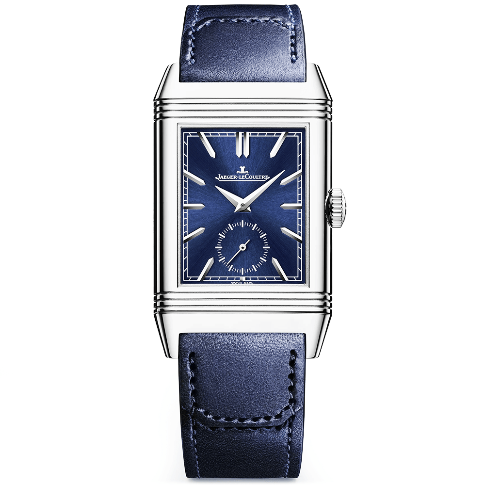 Jaeger-LeCoultre Reverso Tribute Duoface Small Seconds Blue Sunray Dial Watch - Berry's Jewellers