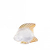 Lalique Clear & Gold Stamped Crystal Fish Sculpture - Berry's Jewellers