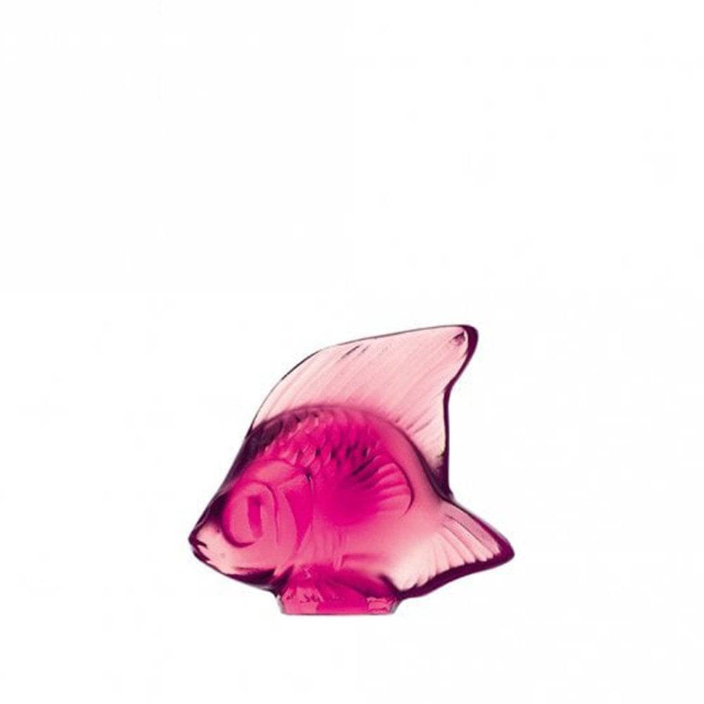 Lalique Fuchsia Crystal Fish Sculpture - Berry's Jewellers