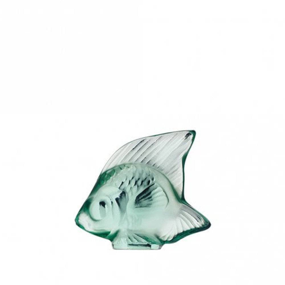 Lalique Mint Green Crystal Fish Sculpture - Berry's Jewellers