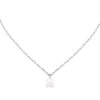 Lalique Muguet Clear Crystal & Silver Necklace - Berry's Jewellers