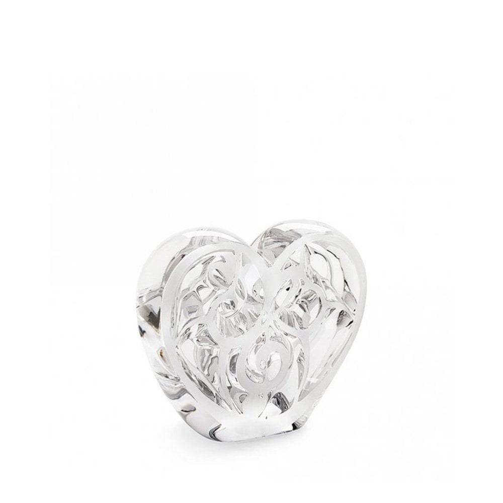 Lalique Music is Love Heart Clear Crystal Sculpture - Berry's Jewellers