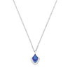 Lalique Paon Blue Crystal & Silver Pendant - Berry's Jewellers