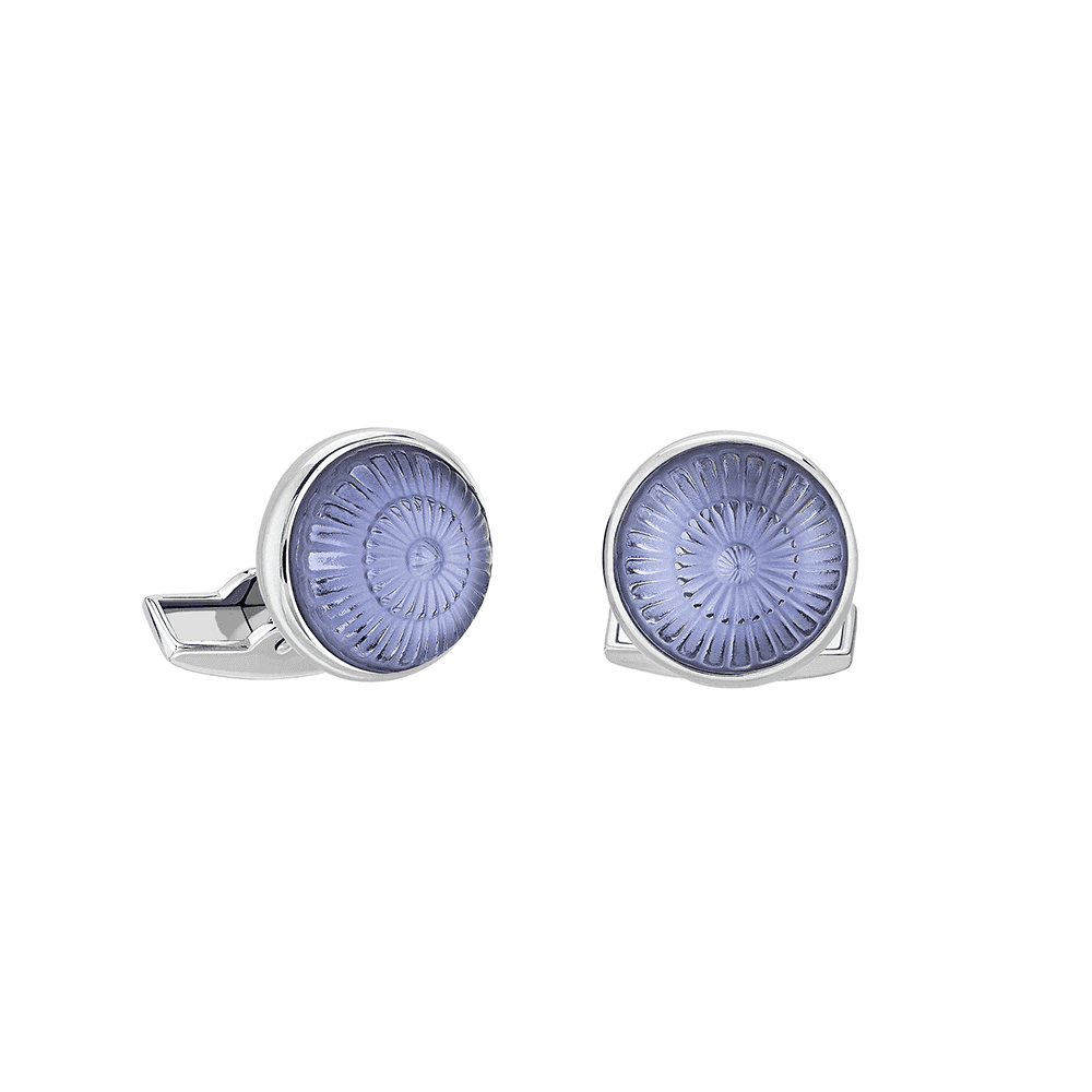 Toupie Blue Crystal Cufflinks