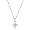 Berry's 18ct White Gold Diamond Shape Open Cluster Diamond Pave Pendant - Berry's Jewellers