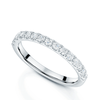 Platinum Round Brilliant Cut Diamond Half Eternity Ring