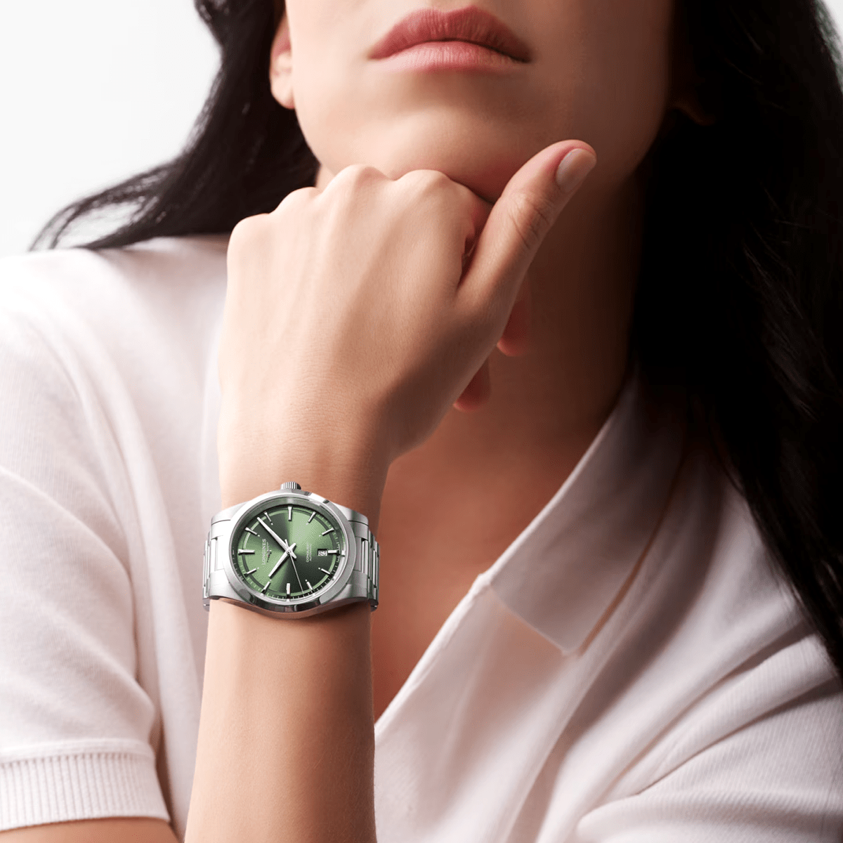 Longines Conquest 41mm Green Dial Automatic Bracelet Watch - Berry's Jewellers