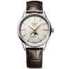 Longines Flagship Heritage 38.5mm Moon-Phase Automatic Strap Watch - Berry's Jewellers