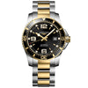 Longines HydroConquest 41mm Two-Tone Black Dial Automatic Bracelet Watch - Berry's Jewellers