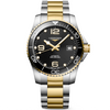 Longines HydroConquest 41mm Two-Tone Black Dial Men's Bracelet Watch - Berry's Jewellers