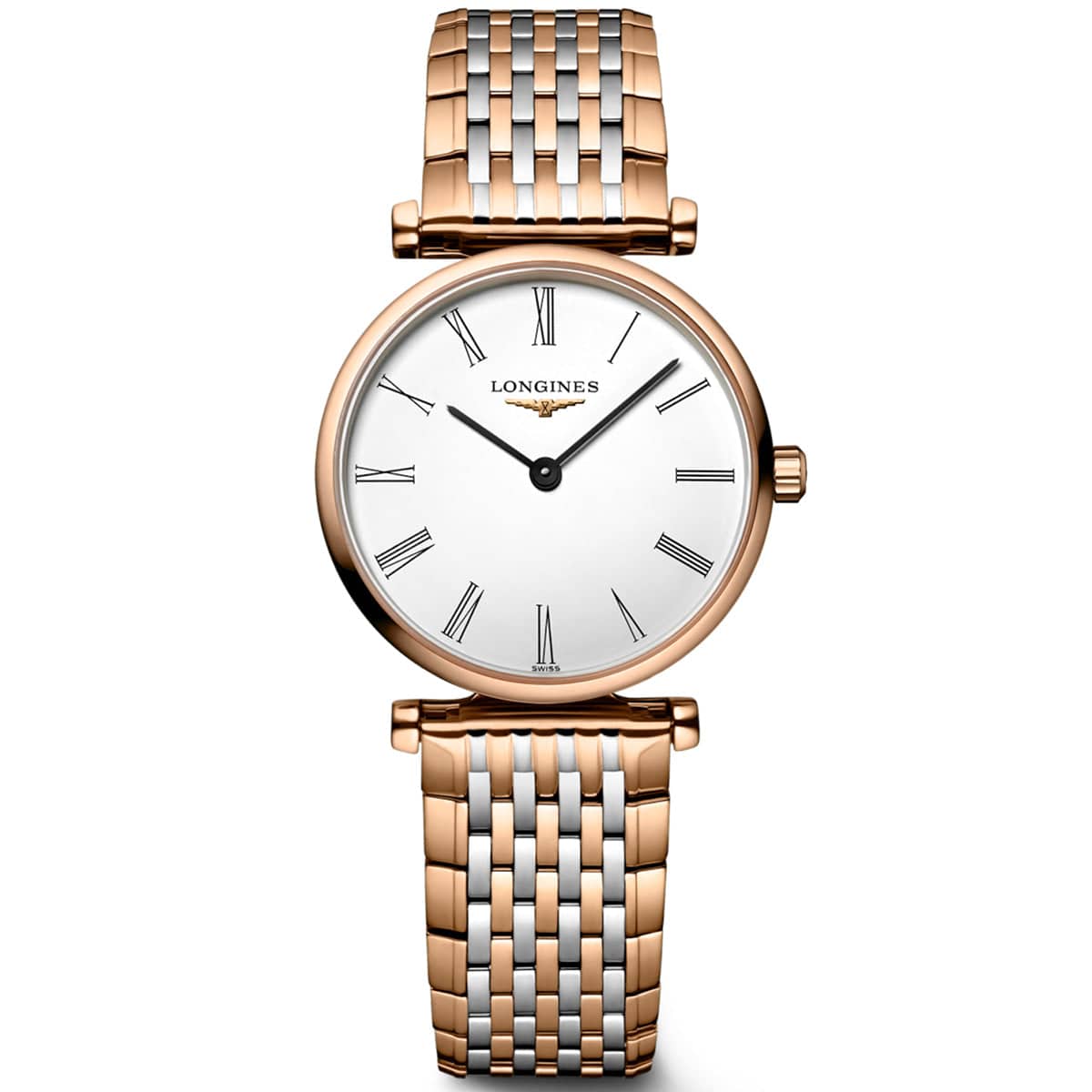 Longines La Grande Classique 24mm Steel & Rose Gold PVD Bracelet Watch - Berry's Jewellers