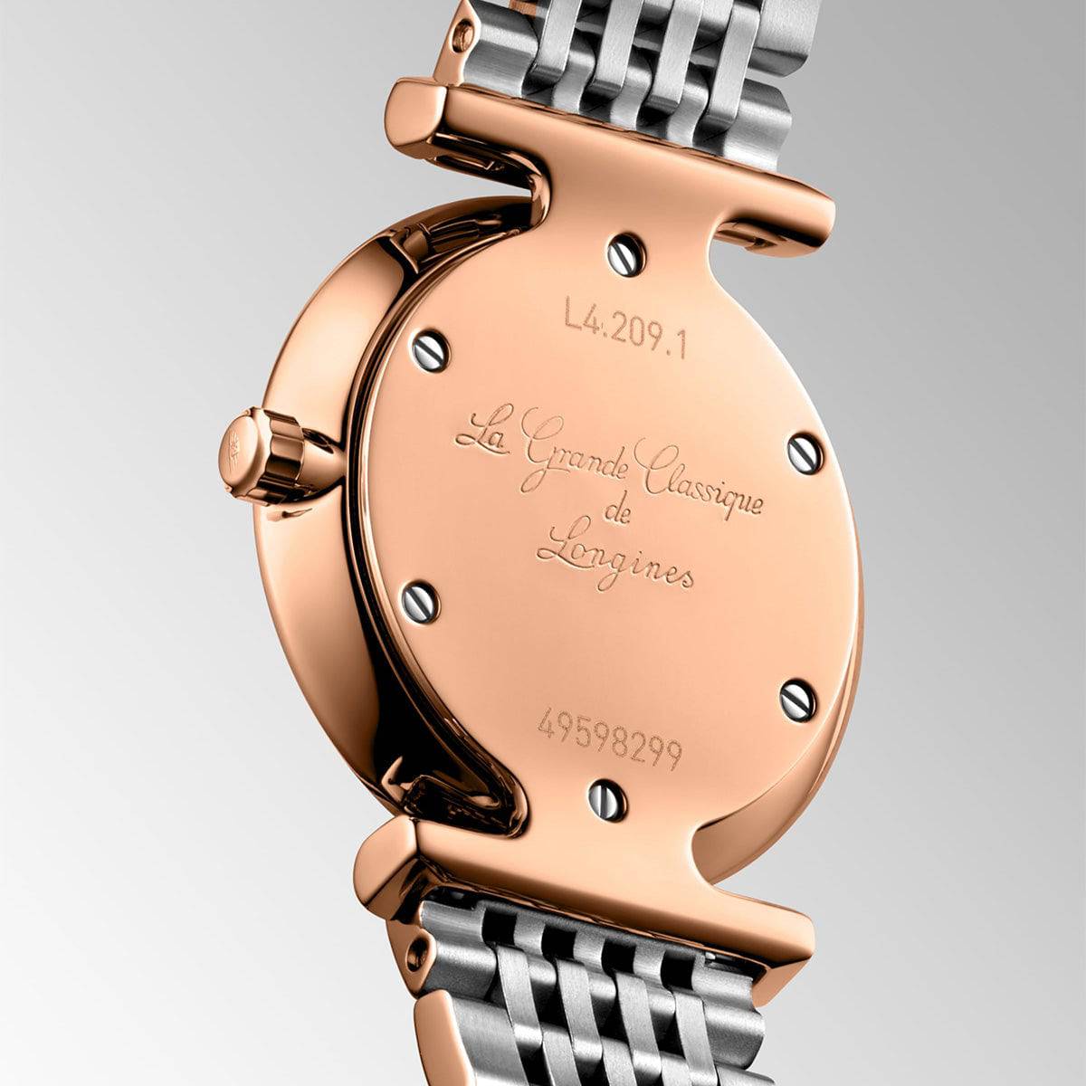 Longines La Grande Classique 24mm Steel & Rose Gold PVD Bracelet Watch - Berry's Jewellers