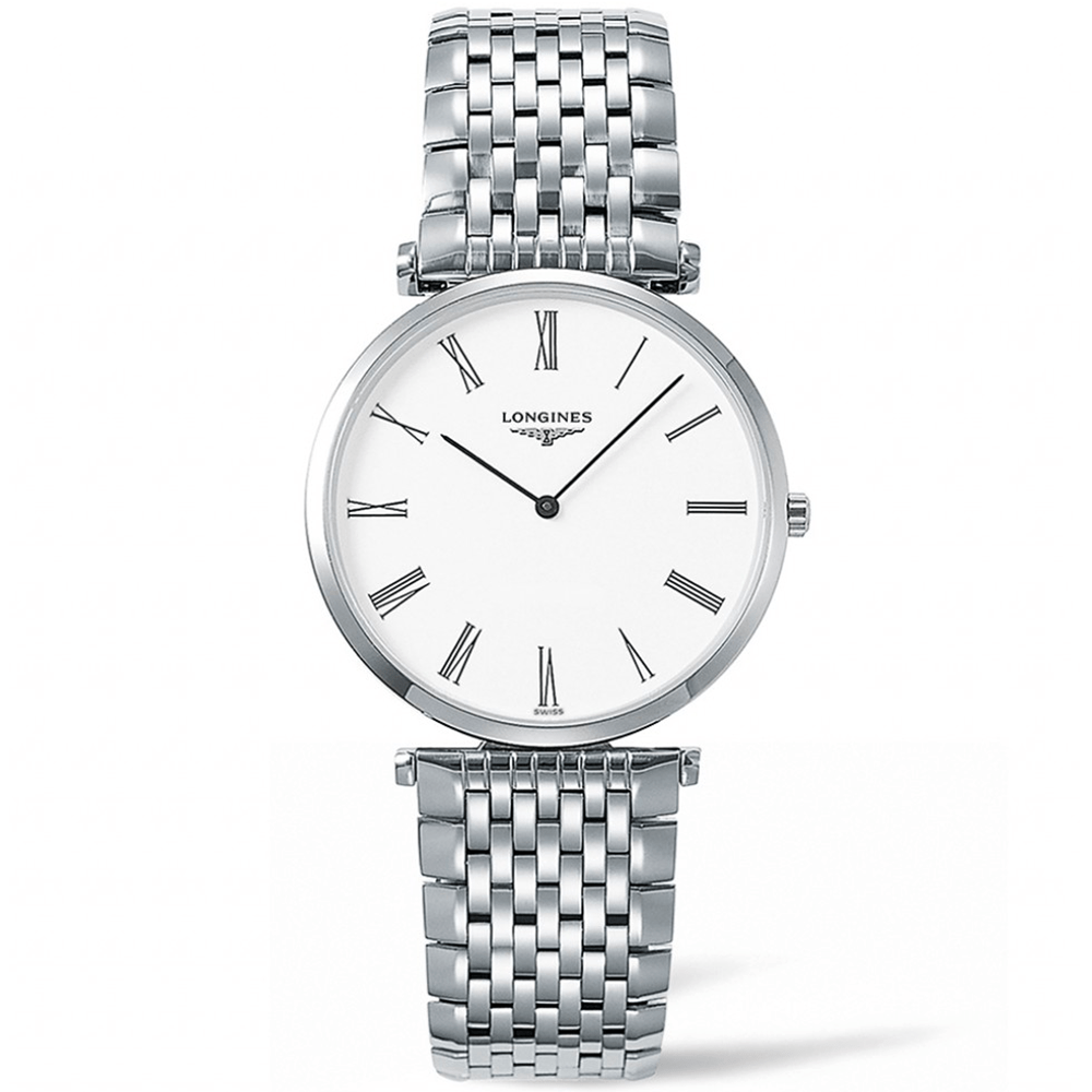 Longines La Grande Classique 36mm White Roman Dial Bracelet Watch - Berry's Jewellers