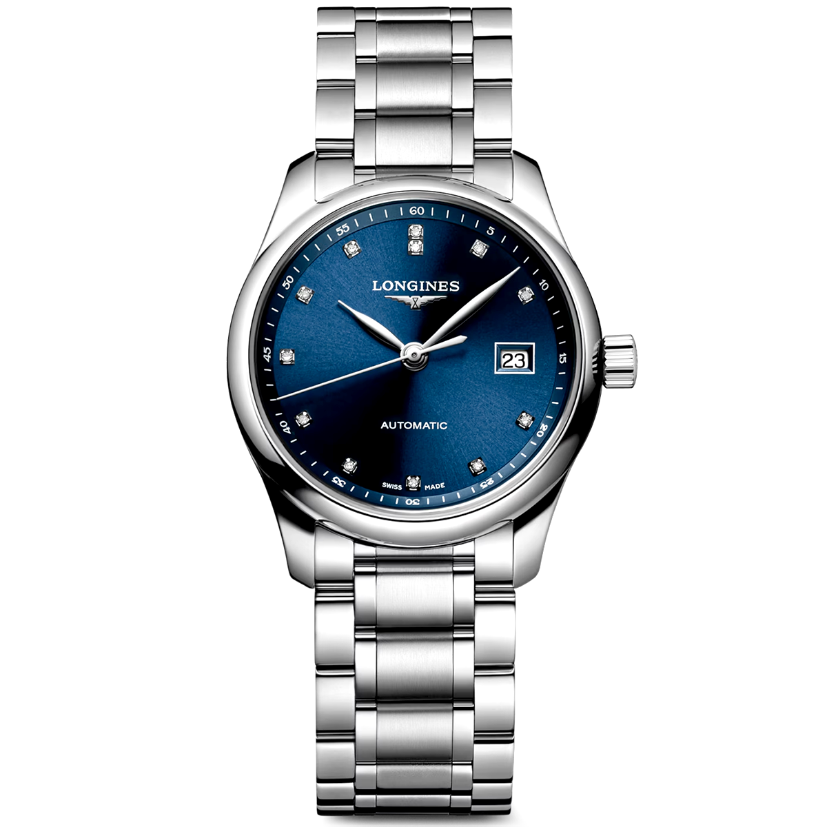 Longines Master Collection 29mm Blue Diamond Dial Bracelet Watch - Berry's Jewellers