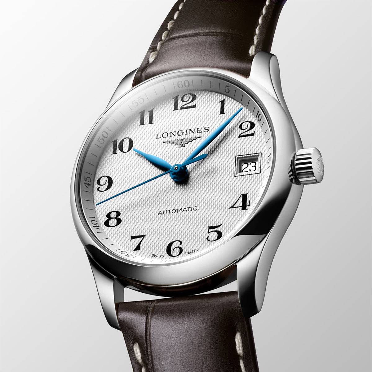 Longines Master Collection 34mm Silver Dial Strap Watch - Berry's Jewellers