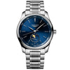 Longines Master Collection Moonphase 40mm Blue Dial Men's Bracelet Watch - Berry's Jewellers