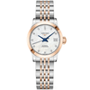 Longines Record 26mm Two-Tone White Mother of Pearl Diamond Dial Bracelet Watch - Berry's Jewellers