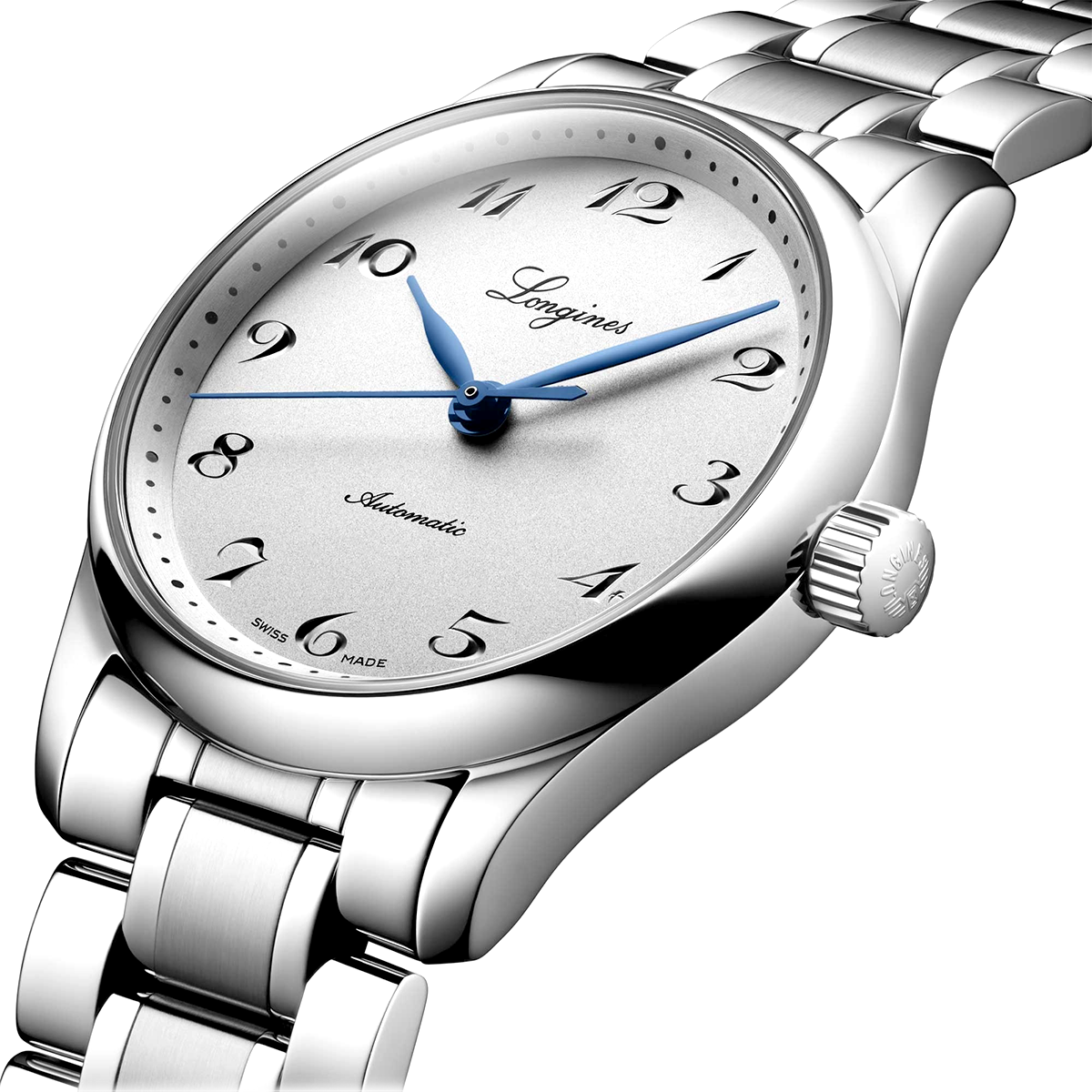 Longines Spirit 34mm Silver Dial Automatic Bracelet Watch - Berry's Jewellers