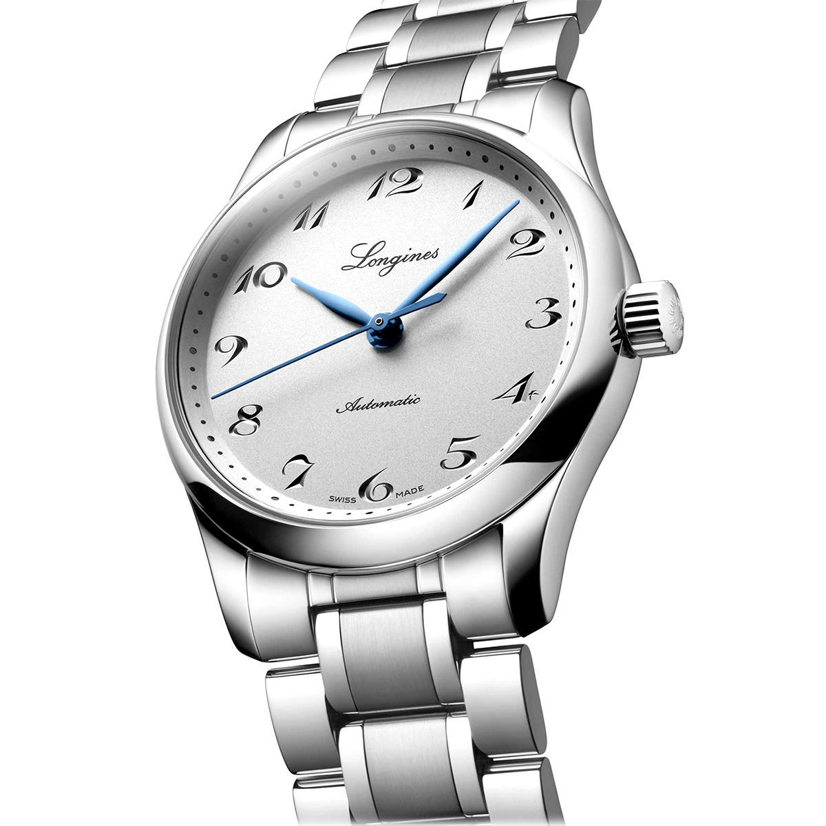 Longines Spirit 34mm Silver Dial Automatic Bracelet Watch - Berry's Jewellers