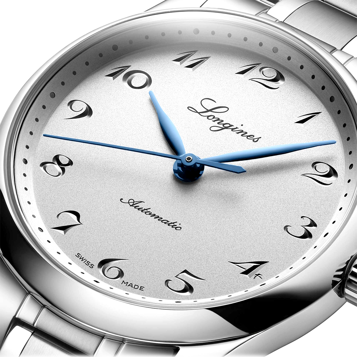 Longines Spirit 34mm Silver Dial Automatic Bracelet Watch - Berry's Jewellers