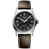 Longines Spirit 37mm Black Dial Automatic Leather Strap Watch - Berry's Jewellers