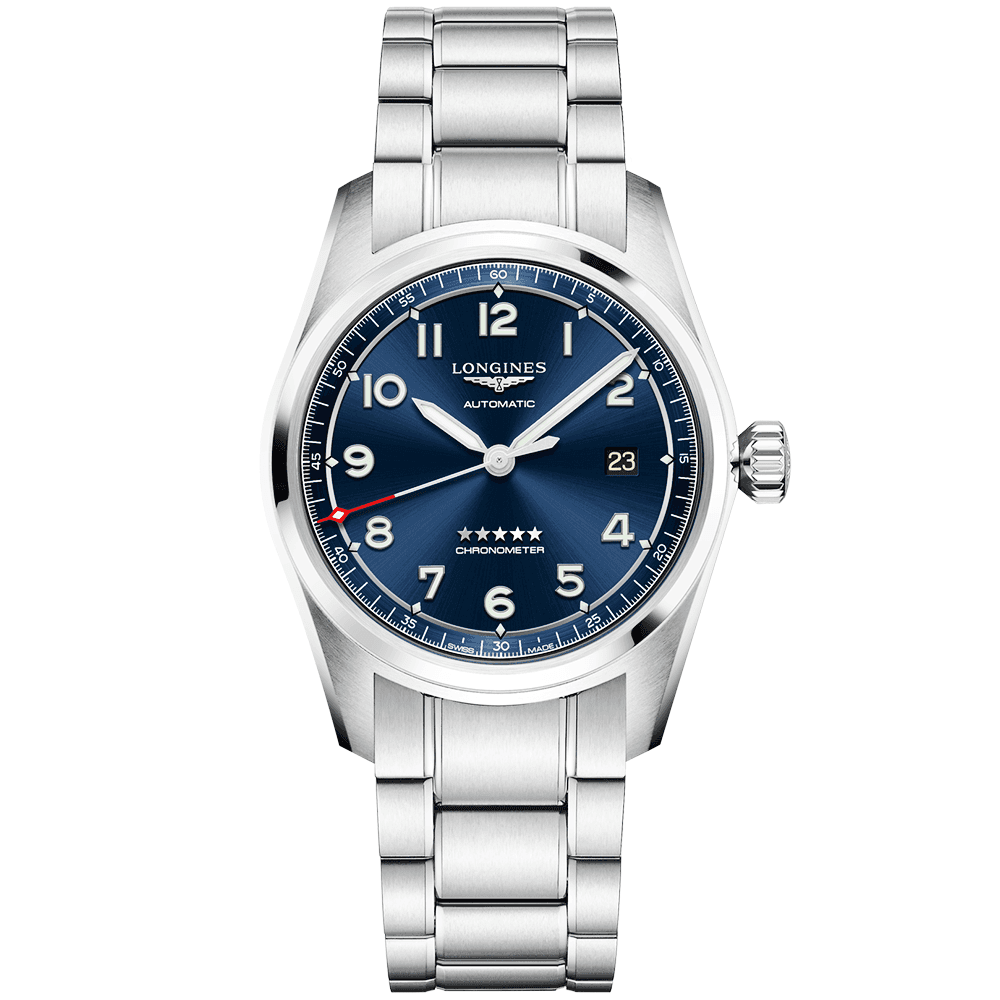 Longines Spirit 40mm Blue Dial Men's Automatic Bracelet Watch - Berry's Jewellers