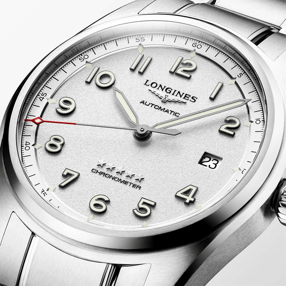 Longines Spirit 40mm Silver Dial Men's Automatic Bracelet Watch - Berry's Jewellers