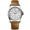 Longines Spirit 40mm Silver Dial Men's Automatic Leather Strap Watch - Berry's Jewellers