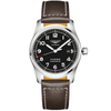 Longines Spirit 42mm Black Dial Men's Automatic Leather Strap Watch - Berry's Jewellers