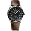 Longines Spirit Zulu Time 42mm Steel Men's Strap Watch - Berry's Jewellers