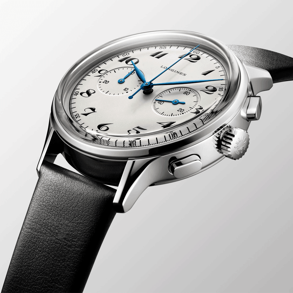 Longines The Longines Heritage Classic 1946 Chronograph Automatic Strap Watch - Berry's Jewellers