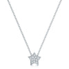 18ct White Gold Diamond Set Star Pendant