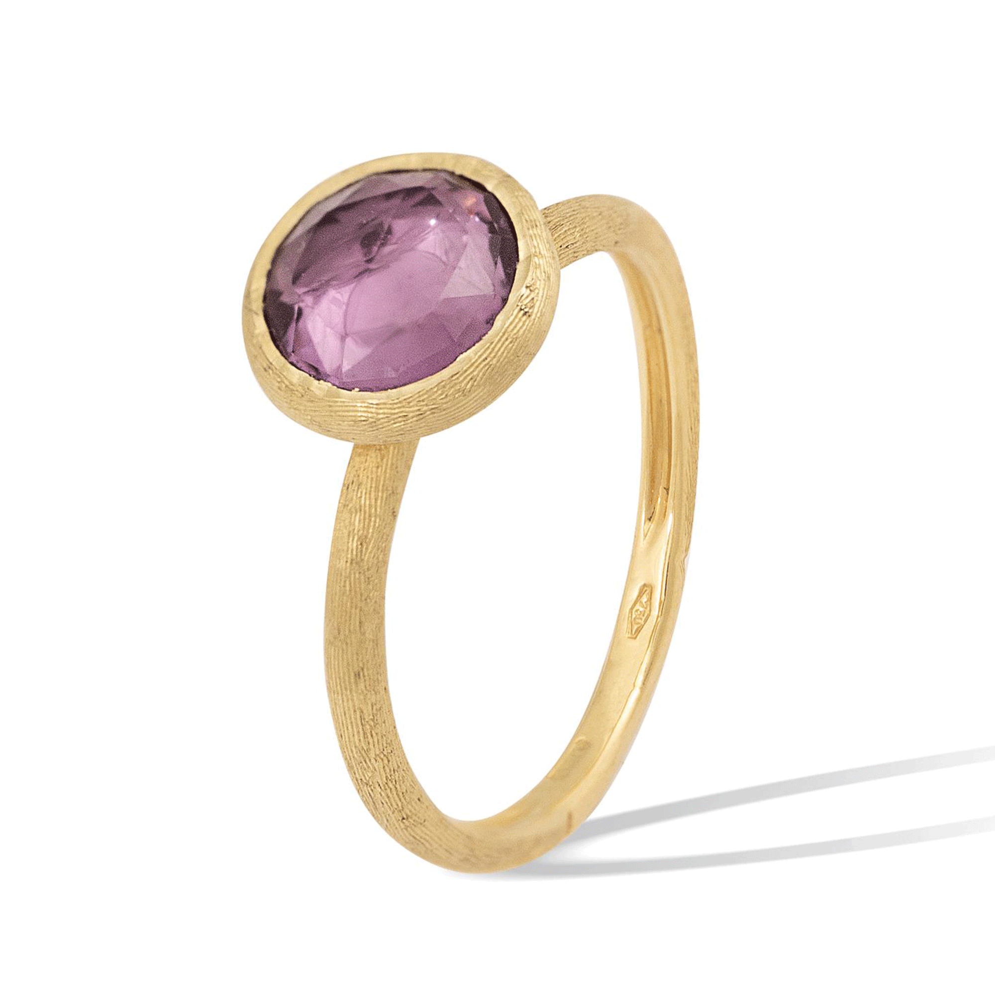 18ct Yellow Gold Jaipur Amethyst Small Ring