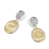 Marco Bicego Lunaria 18ct Yellow Gold Diamond Set Drop Earrings - Berry's Jewellers