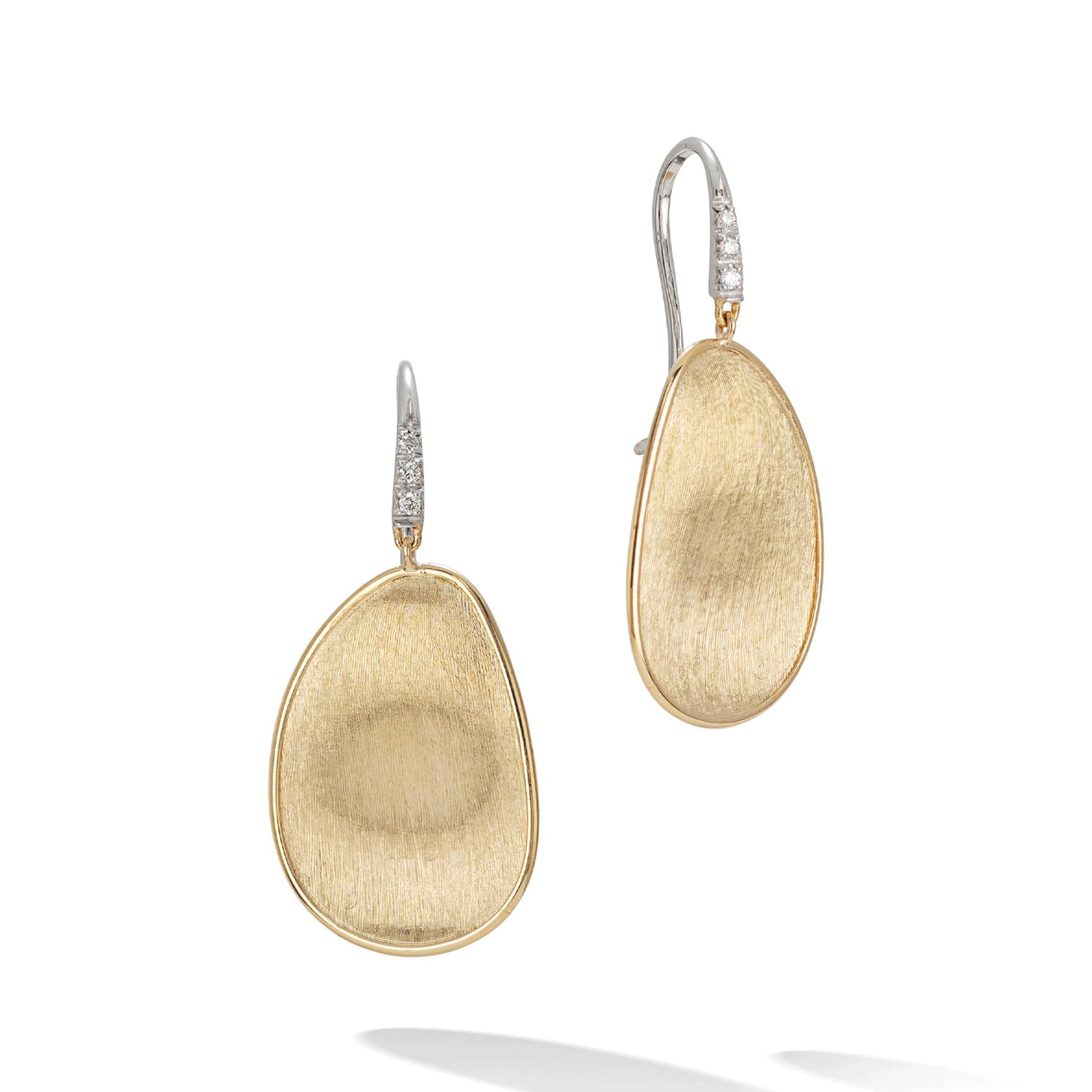 Lunaria 18ct Yellow Gold Drop Earrings