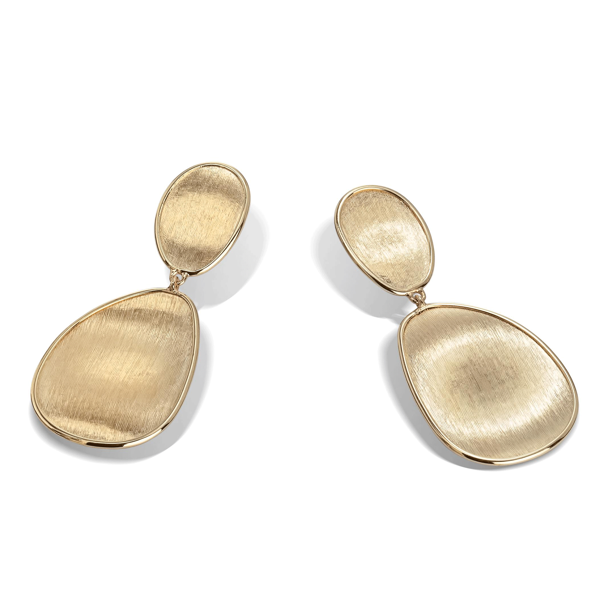 Marco Bicego Lunaria 18ct Yellow Gold Drop Earrings - Berry's Jewellers