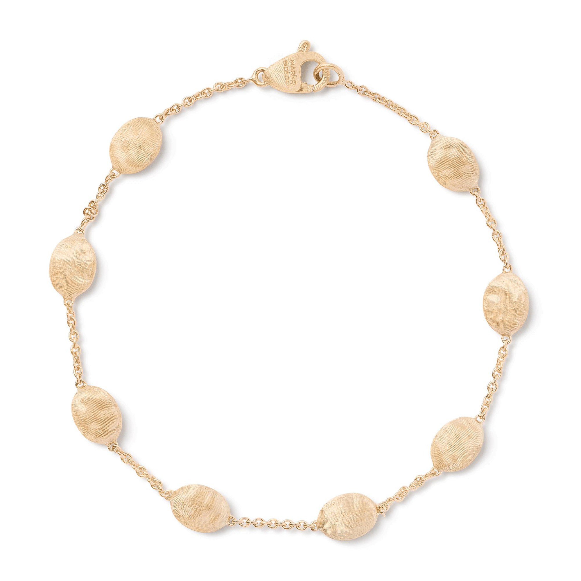 Siviglia 18ct Yellow Gold Bracelet With Mini Oval Elements