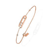 Messika Paris 18ct Pink Gold Baby Move Three Diamond Set Bracelet - Berry's Jewellers