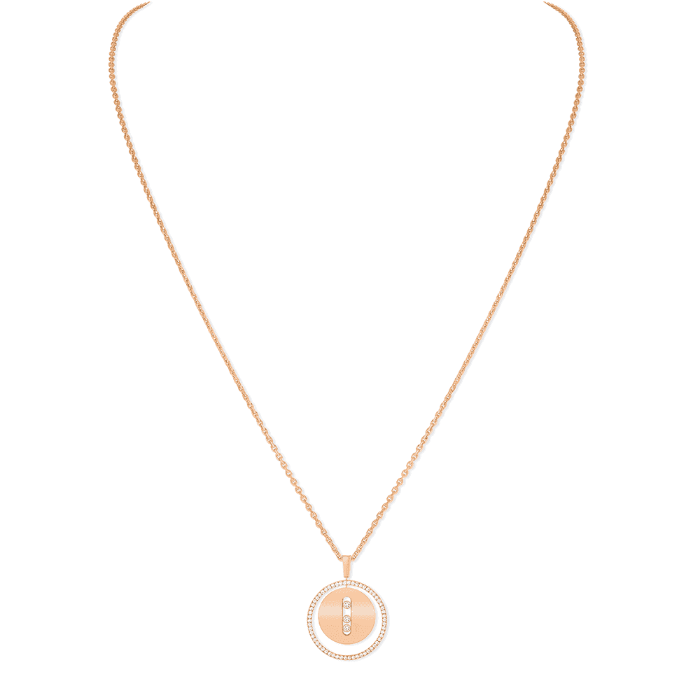 Messika Paris 18ct Pink Gold Lucky Move Diamond Necklace - Berry's Jewellers